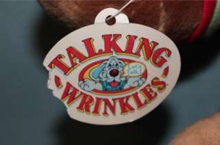 Wrinkles 15 TALKING Dog Plush Toy Doll Vintage 1986  