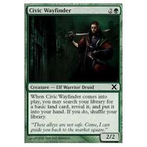   Magic the Gathering   Civic Wayfinder   Tenth Edition Toys & Games