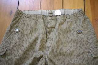 Vtg East German Rain Camo Button Fly Military Army Field Uniform Pants 