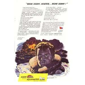   Lost at Sea Bear Down Mister Bear Down Original Vintage War Print Ad