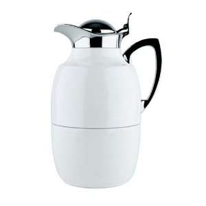  Alfi Juwel 1 Liter Carafe, White Lacquered Brass with 