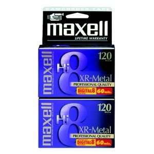    Maxell 281221 XRMP6 120 Hi8 Videocassette