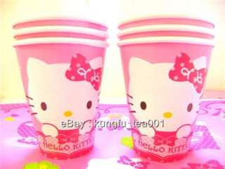 6pcs Sanrio Hello Kitty Birthday Party Paper Cups Mugs