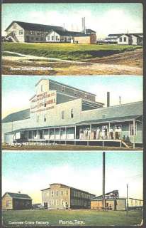 Paris Texas 1912 Whaley Mill & Elevator Co Ames Shoveland Tool Co 