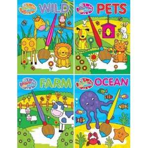  Set Of 4 paint With Water Books Toys & Games