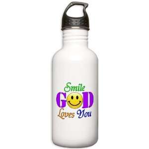  Stainless Water Bottle 1.0L Smile God Loves You 