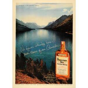 1955 Ad National Distiller Dominion Whisky Waterton 