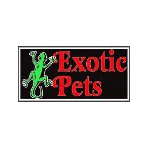 Exotic Pets Backlit Sign 20 x 36