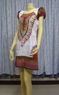 Cotton BOHO Hippy Dashiki Dress US4/UK6 Size S  
