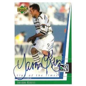  1999 Upper Deck Major League Soccer Jason Kreis Autograph 
