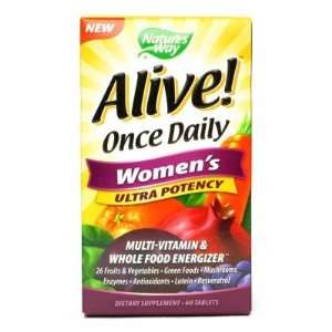  Natures Way  Alive, Once Daily Womens 50+ Ultra, 60 