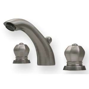   Faucet With Smooth Escutcheons and Pop up Waste Finish Antique Brass