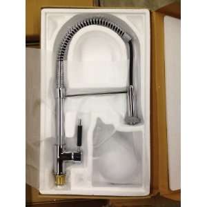   Handle Pull Out Kitchen Faucet with Extensible Spray Mixer Tap Chrome