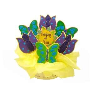 Butterflies & Tulips Cookie Cuties Basket  Grocery 