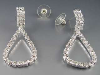 Lots 12Pairs Mixed Styles Crystal Rhinestone Earrings  