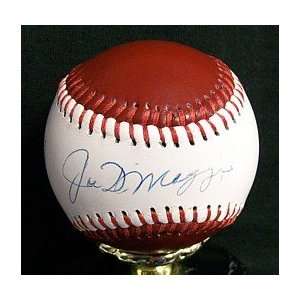  Joe Dimaggio Autographed Baseball HOF Panel Ball Sports 