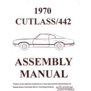  1970 OLDSMOBILE CUTLASS 442 Assembly Manual Book 