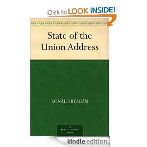 State of the Union Address Ronald Reagan  Kindle Store
