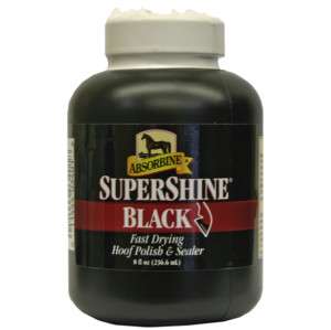 Absorbine Supershine Black Hoof Polish 8oz  