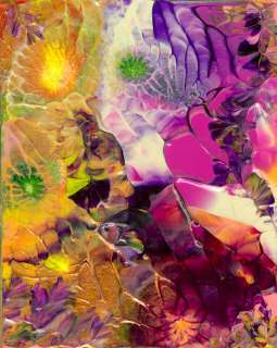   Painting modern FLOWERS OF THE COSMIC SEA abstract ART by NAN B  