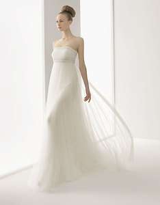   Strapless Beach Wedding Dress Bridal Gown Free Size Cheap♥  
