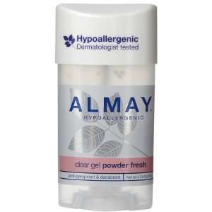 Almay Clear Gel Antiperspirant & Deodorant Powder Fresh 2.25 oz (Pack 