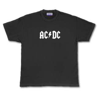 AC/DC retro/vintage classic rock black T shirt 2XL  