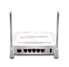 The TZ 100 has five 10/100 Ethernet ports along with Wireless N 
