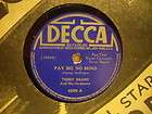 78RPM Decca Record Weavers Terry Gilkyson  