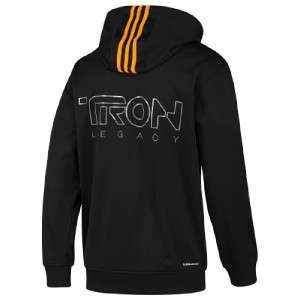 Adidas TRON Legacy Hoodie Sweatshirt ORANGE Youth XL GLOW IN THE DARK 