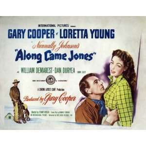   Half Sheet 22x28 Gary Cooper Loretta Young Dan Duryea