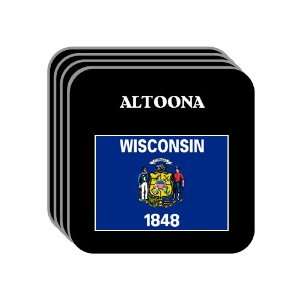  US State Flag   ALTOONA, Wisconsin (WI) Set of 4 Mini 