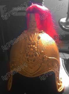 Wearable Chinese Ancient infantry helmet Golden Color  