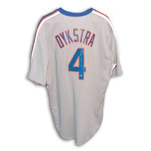  Lenny Dykstra Autographed Jersey   with 86 WS Champs 