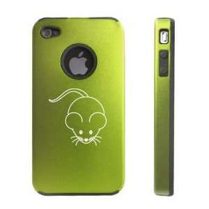  Apple iPhone 4 4S 4G Green D593 Aluminum & Silicone Case 