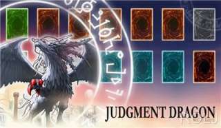 judgment dragon iii yugioh custom made play mat limited collectible 