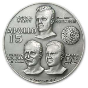    .999 Fine Silver Rnd 4.73 oz   APOLLO 15 Arts, Crafts & Sewing