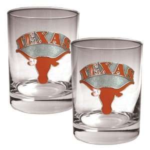  University of Texas Longhorns Rock Glass Set of Two 