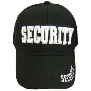  Security 3D Black Adjustable Baseball Hat Cap Sports 