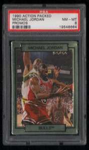 1990 Action Packed PROMO Michael Jordan card PSA 8 VERY RARE sample 