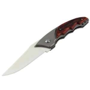   Ceramic Knife Mirror Blade Red Handle Inlay with Clip