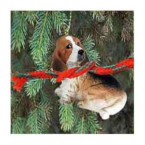  Basset Hound Christmas Ornament