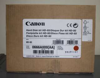 Canon Hard Disk Kit HD 93   066A009 [AA]   20GB *New*  