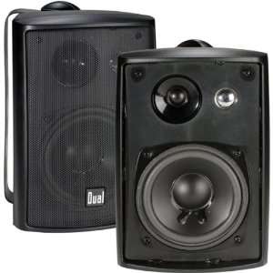   Indoor/Outdoor Speakers (Black) 100 Watt Weather/Rain Resistant  