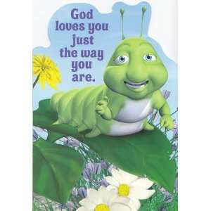   Card Birthday Hermie and Friends God loves you just the way you are