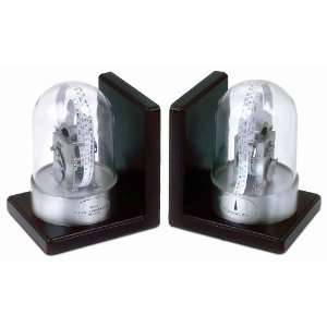  Stock Market Ticker Bookends with Plates 