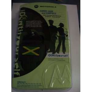  OEM Nextel Universal Jamaica Flag Pouch & Headset Combo 