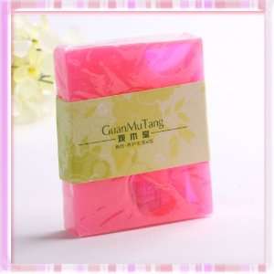  Charming Pink Honey Peach Flavor Jelly Flower Grass Soap 