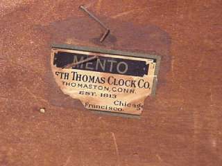 ANTIQUE SETH THOMAS ADAMANTINE TAMBOUR MANTLE CLOCK circa 1915 