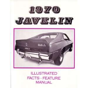  1970 AMC JAVELIN Facts Features Sales Brochure Book 